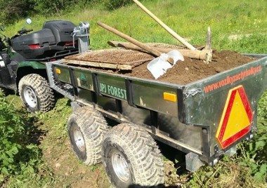 ATV Anhänger mit Arbeits - Quad