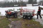 Gitteraufbau - Quad Anhänger Arbeiter